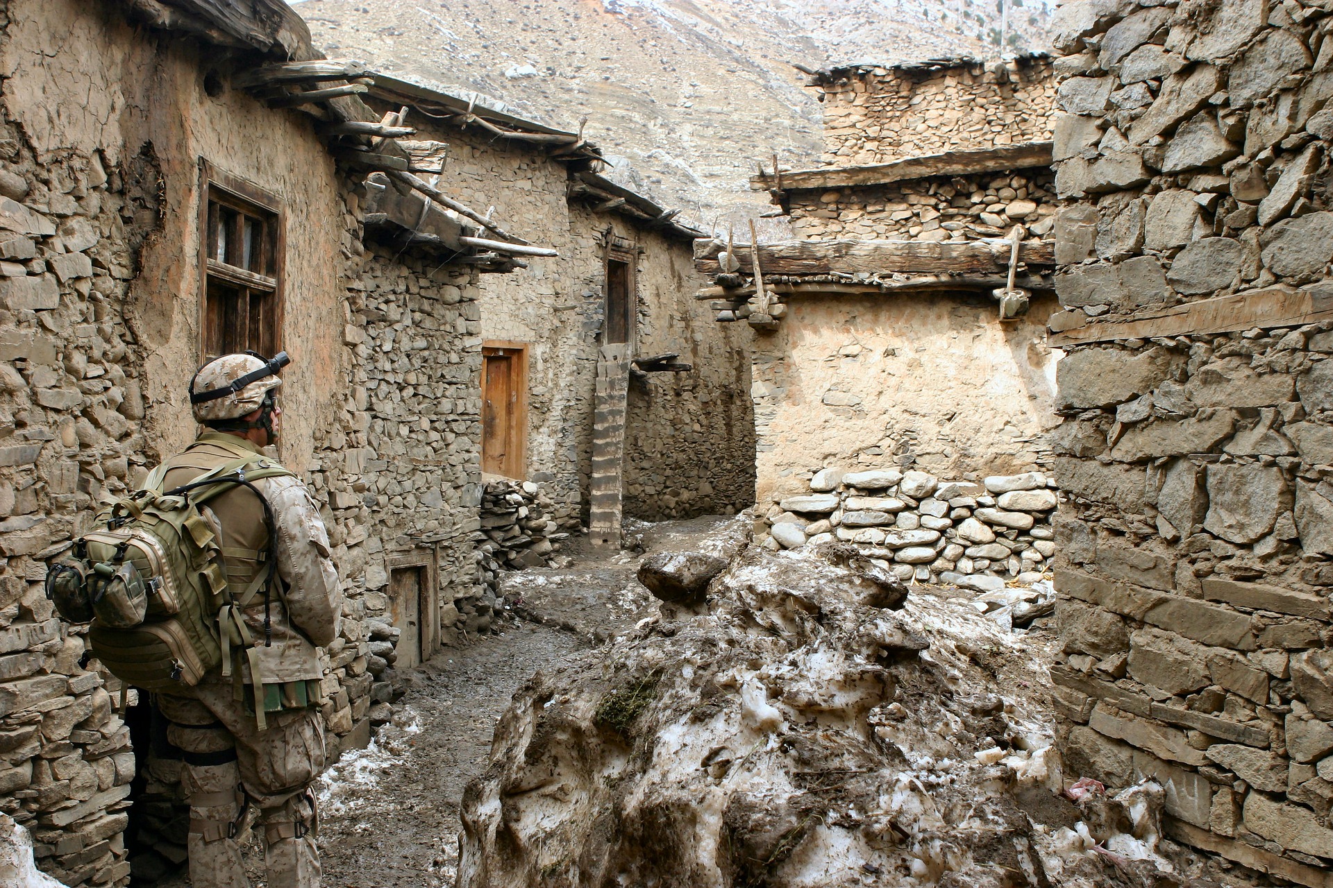 American soldier in Afghanistan