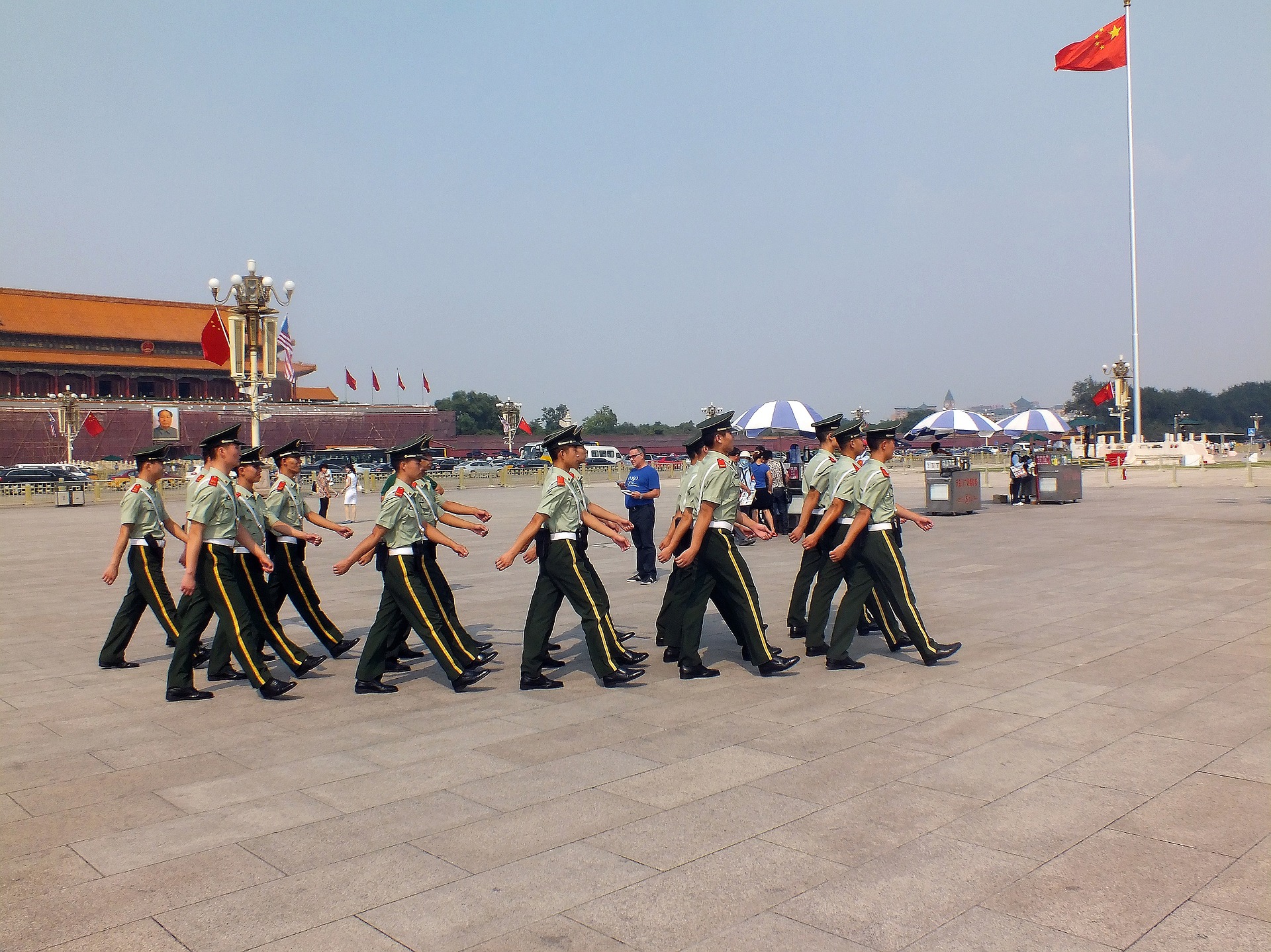 China military Tiananmen Square