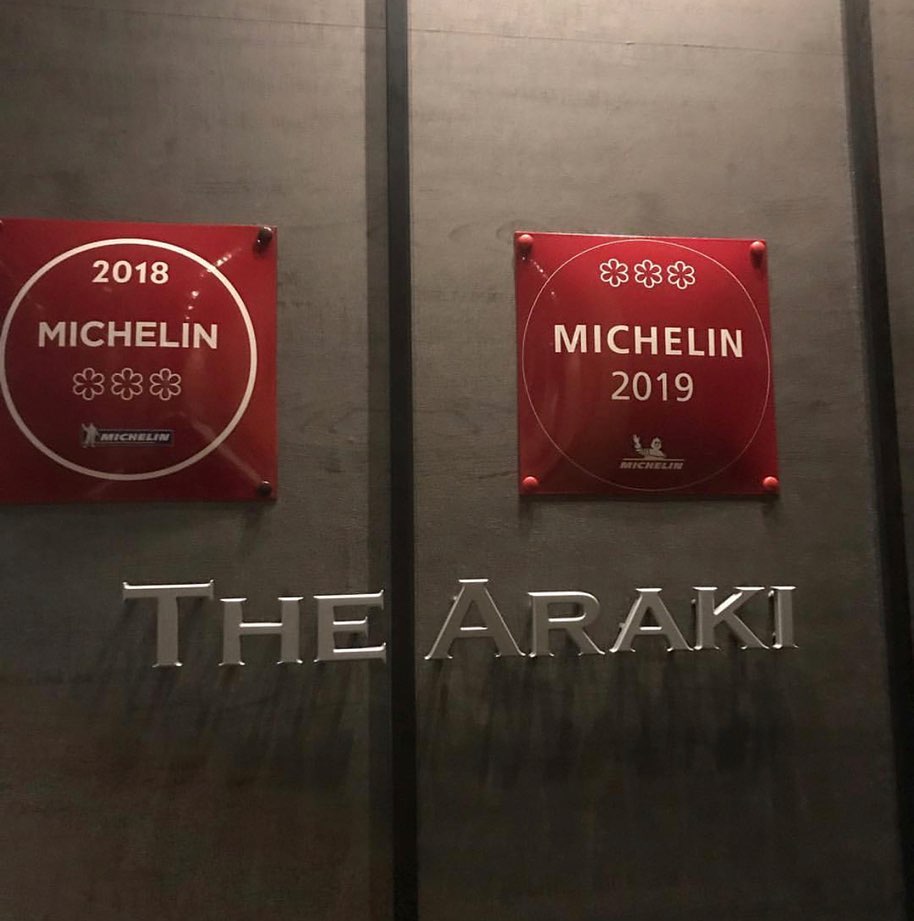 The Araki Michelin stars