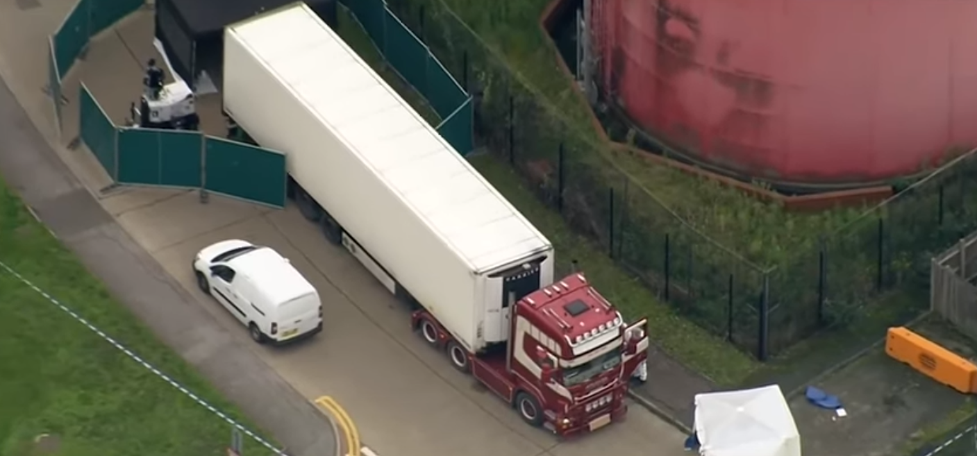 lorry container with dead bodies Essex