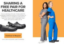 Crocs free shoes for healthcare workers