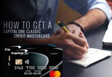 Capital One Classic Credit MasterCard Application