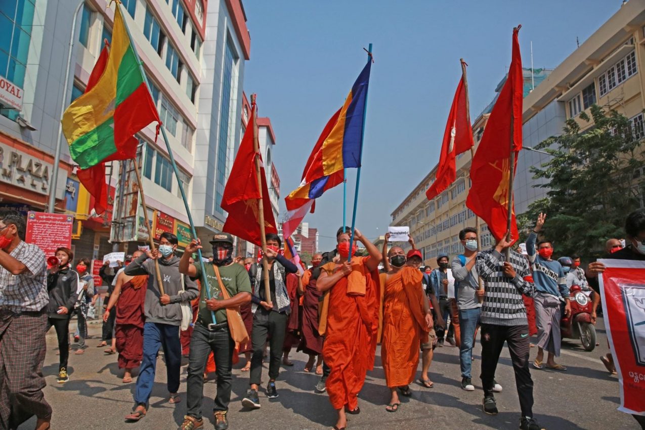 Myanmar Update: Monks, nurses join third day of protests against coup